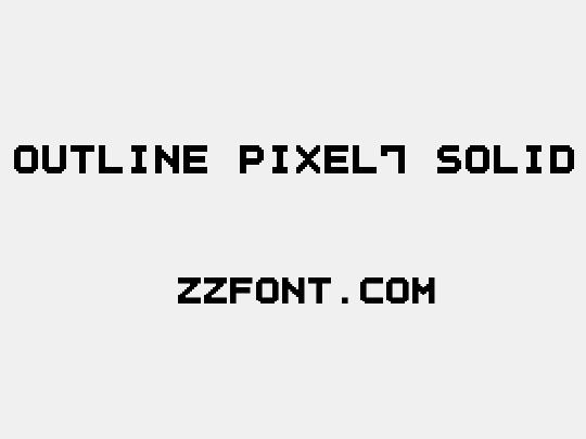 Outline Pixel7 Solid