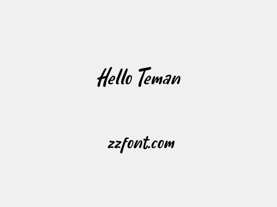 Hello Teman