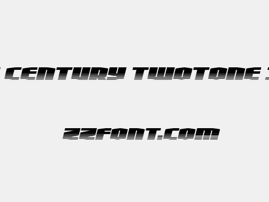 Alpha Century Twotone Italic