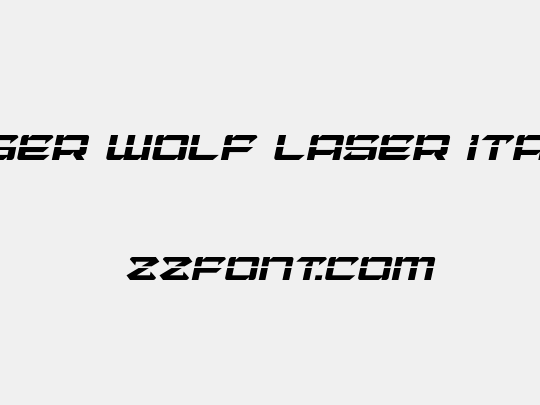 Laser Wolf Laser Italic