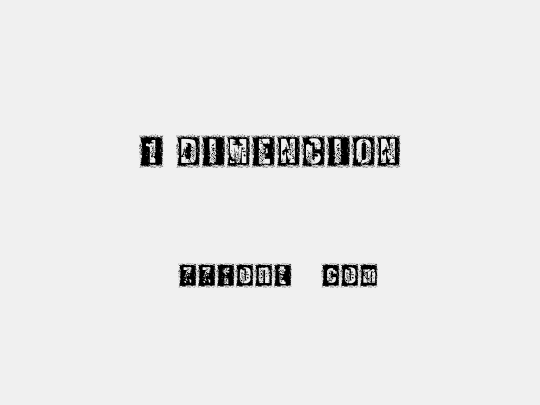 1 DIMENCION