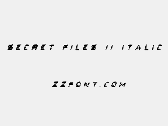 Secret Files II Italic