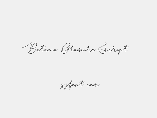 Batavia Glamore Script