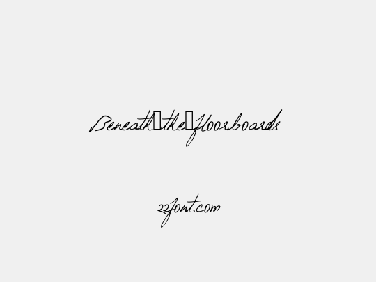 Beneath_the_floorboards