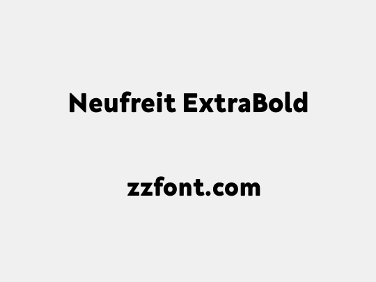Neufreit ExtraBold
