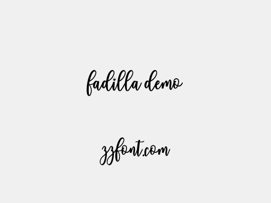 fadilla demo