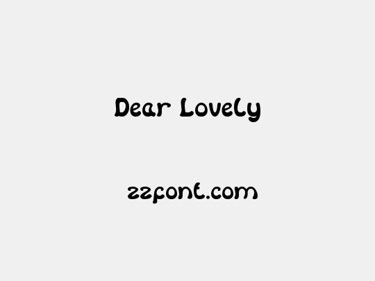 Dear Lovely