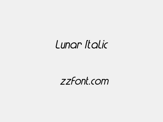 Lunar Italic