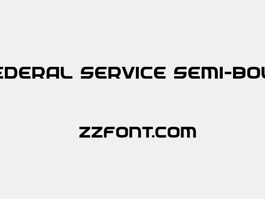 Federal Service Semi-Bold