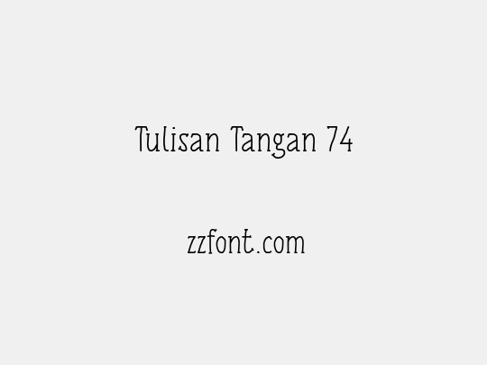 Tulisan Tangan 74