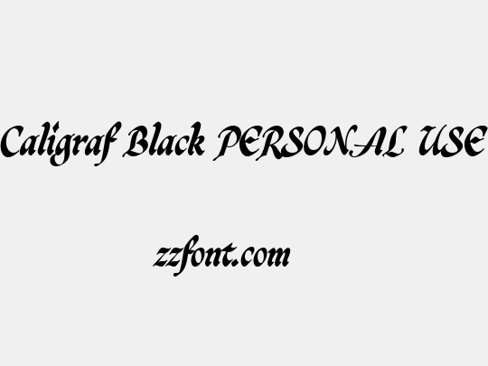 Caligraf Black PERSONAL USE