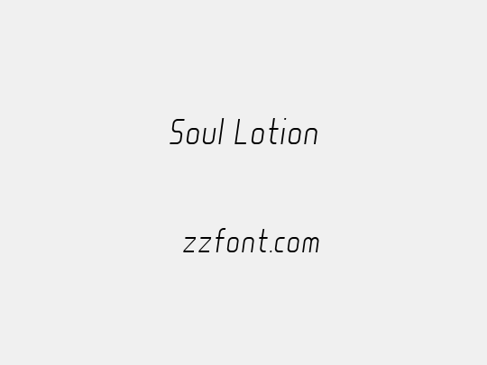 Soul Lotion