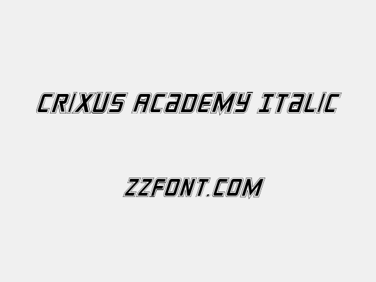 Crixus Academy Italic