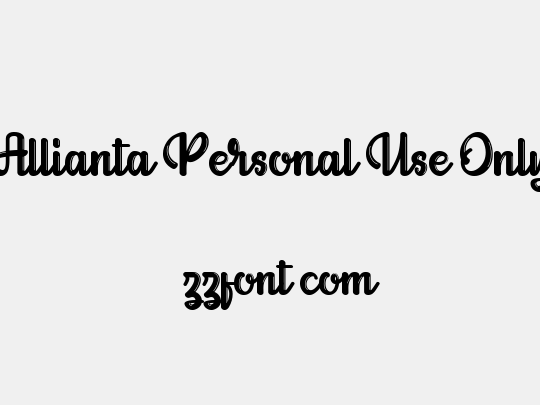 Allianta Personal Use Only