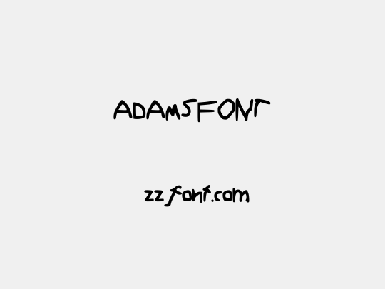 ADAMSFONT