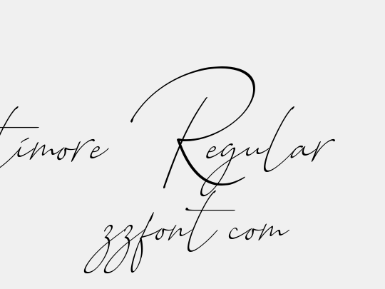 Baltimore Regular - Italic