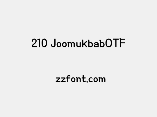 210 JoomukbabOTF