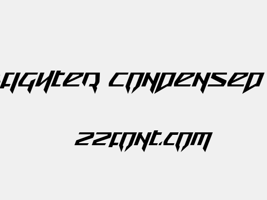 Snubfighter Condensed Italic