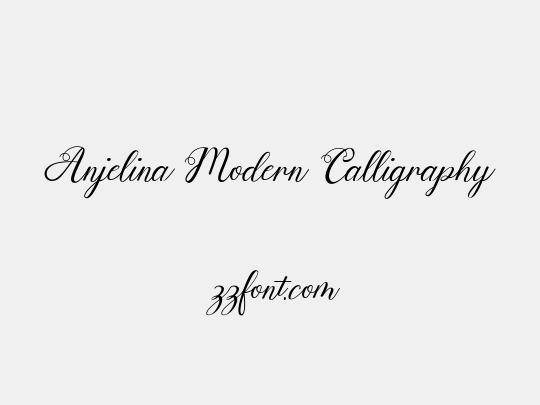 Anjelina Modern Calligraphy