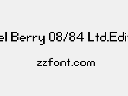 Pixel Berry 08/84 Ltd.Edition