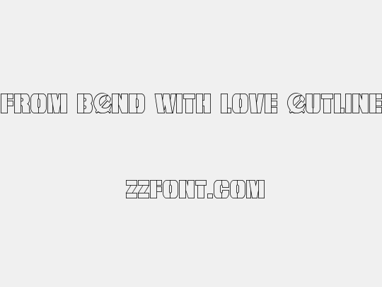 From BOND With Love Outline