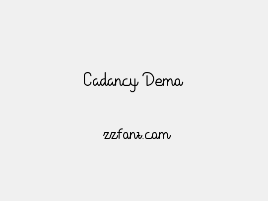 Cadancy Demo
