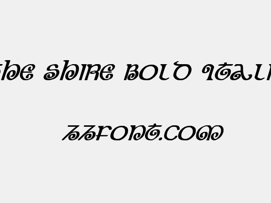 The Shire Bold Italic