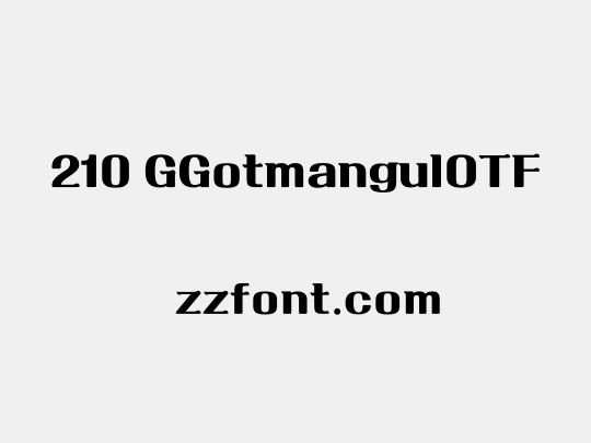 210 GGotmangulOTF
