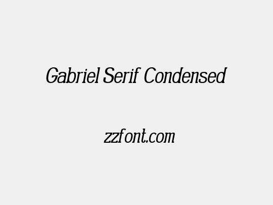 Gabriel Serif Condensed
