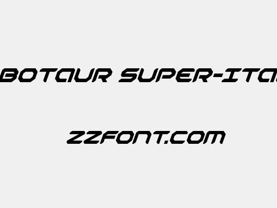 Robotaur Super-Italic