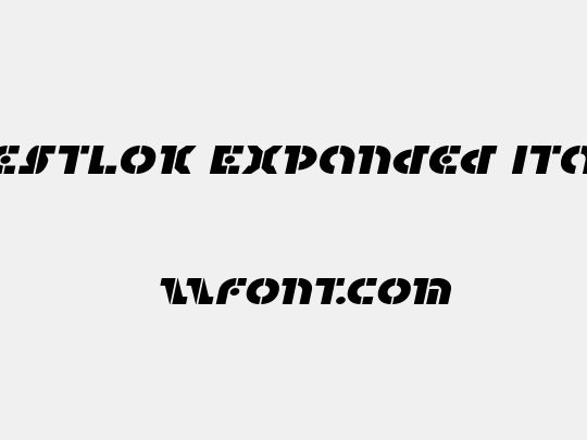 Questlok Expanded Italic