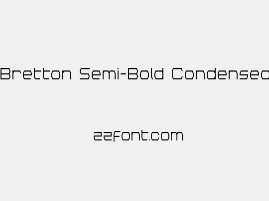 Bretton Semi-Bold Condensed