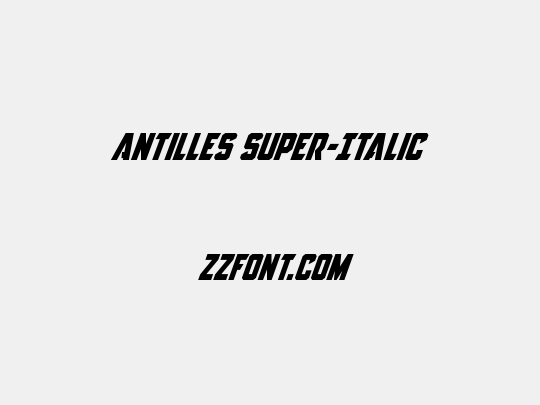 Antilles Super-Italic