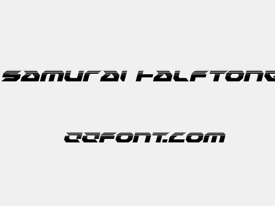 Royal Samurai Halftone Italic