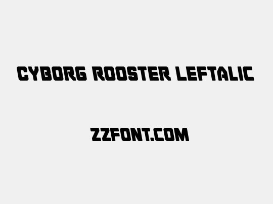 Cyborg Rooster Leftalic