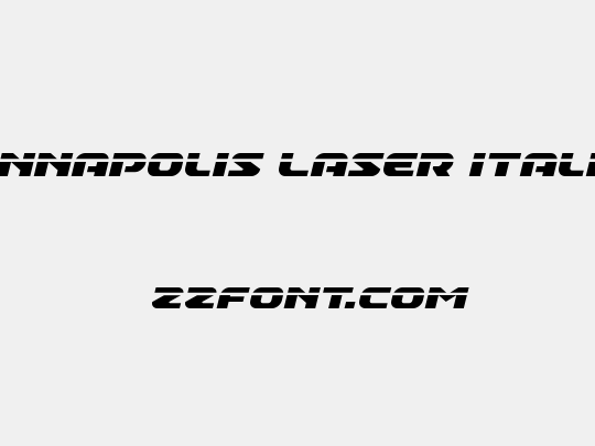 Annapolis Laser Italic