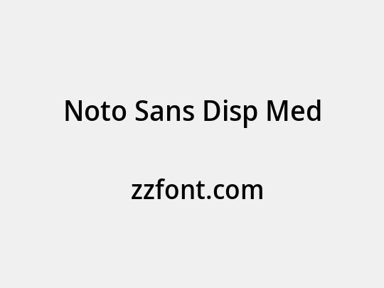 Noto Sans Disp Med