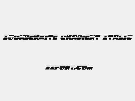 Zounderkite Gradient Italic
