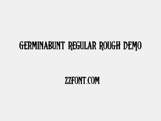 Germinabunt Regular Rough DEMO