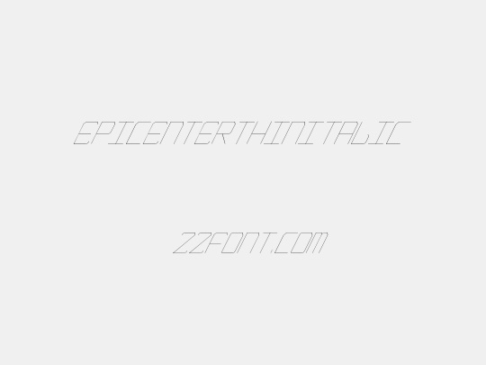 EpicenterThinItalic