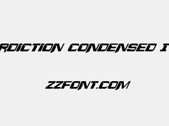 Interdiction Condensed Italic