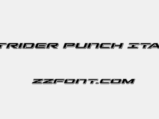 Outrider Punch Italic