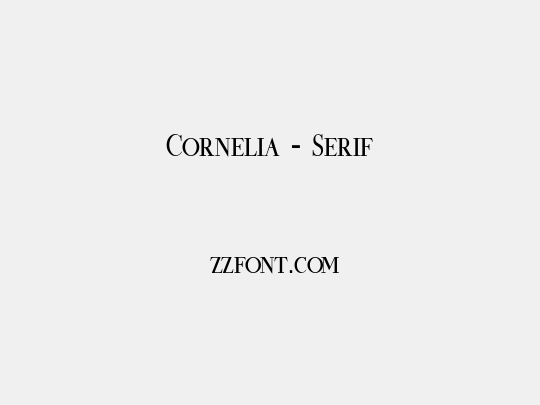 Cornelia - Serif