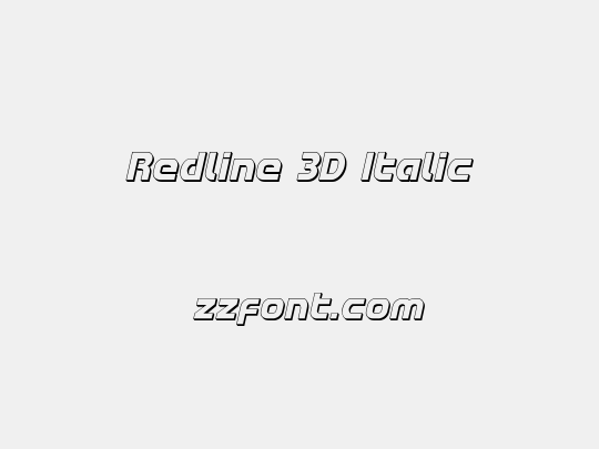 Redline 3D Italic