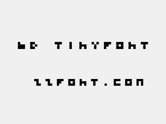 BD TINYFONT