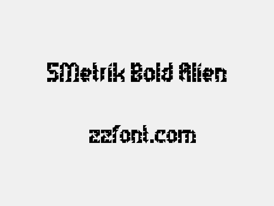 5Metrik Bold Alien