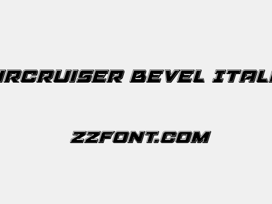 Aircruiser Bevel Italic