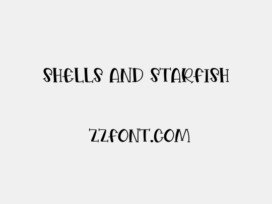 Shells And Starfish