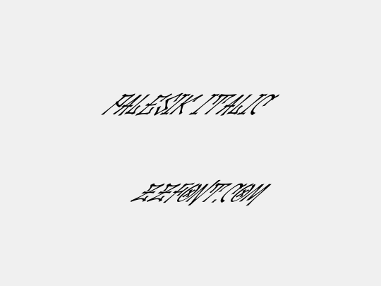 Palesik Italic