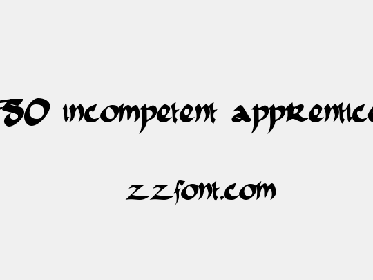 FSO incompetent apprentice